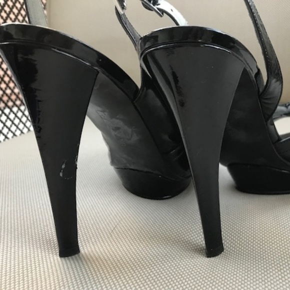 Calvin Klein Black Patent Slingback heels 9.0 - Picture 5 of 5